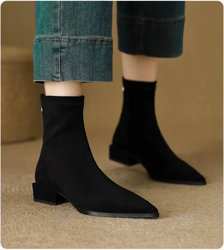 Malinda | Pointed-Toe Ankle Boots