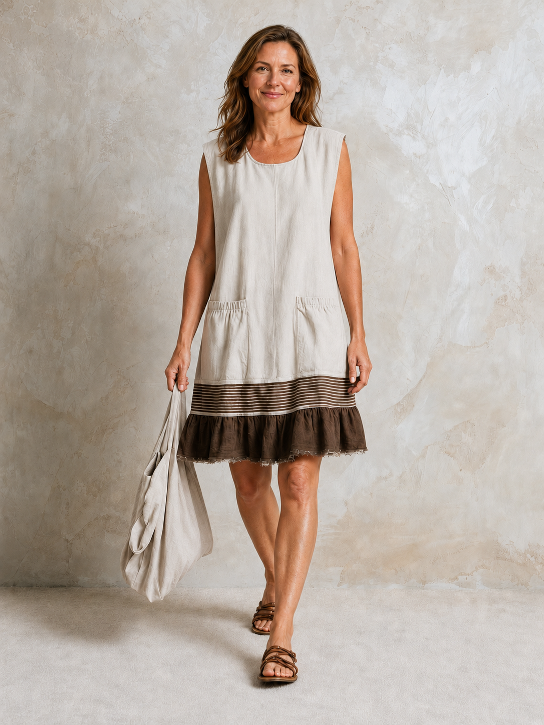 Hazel | Ruffle Hem Tunic Dress