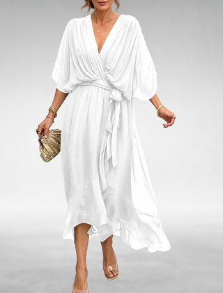 Powell elegant women's dress in white