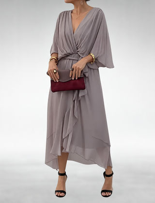 Powell elegant women's dress in gray