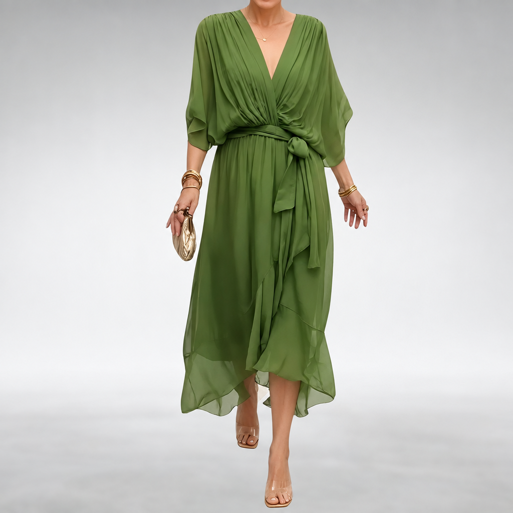 Powell elegant women's dress in green