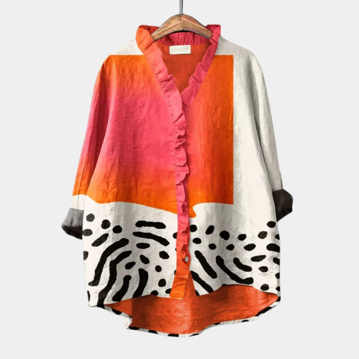Augusta | Artistic Print Summer Blouse