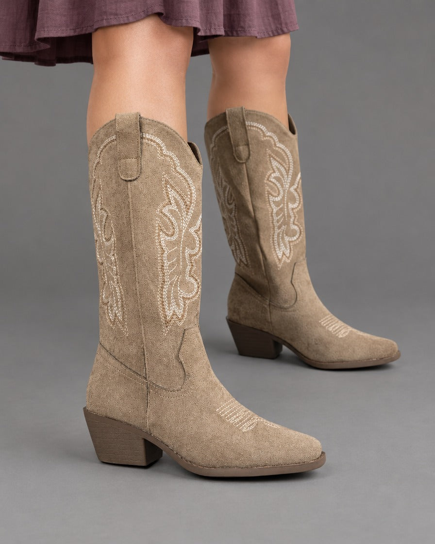 Inez | Embroidered Western Boots