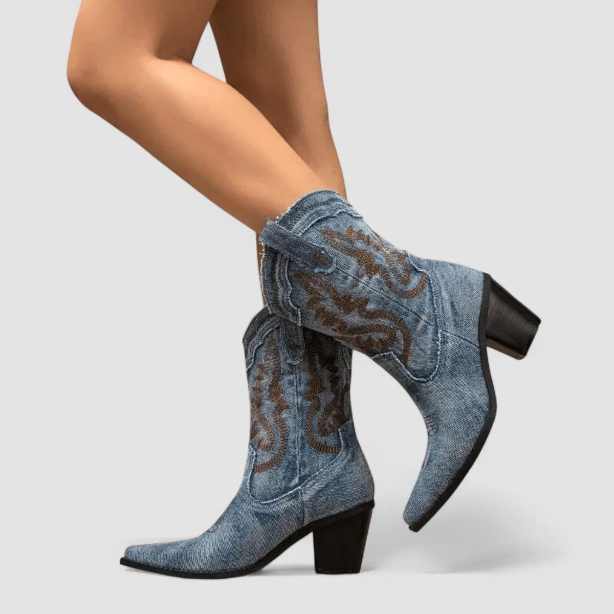 Selena | Denim Ankle Boots