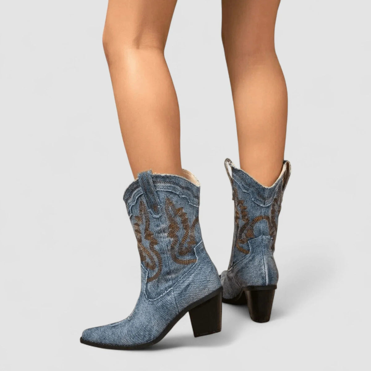 Selena | Denim Ankle Boots
