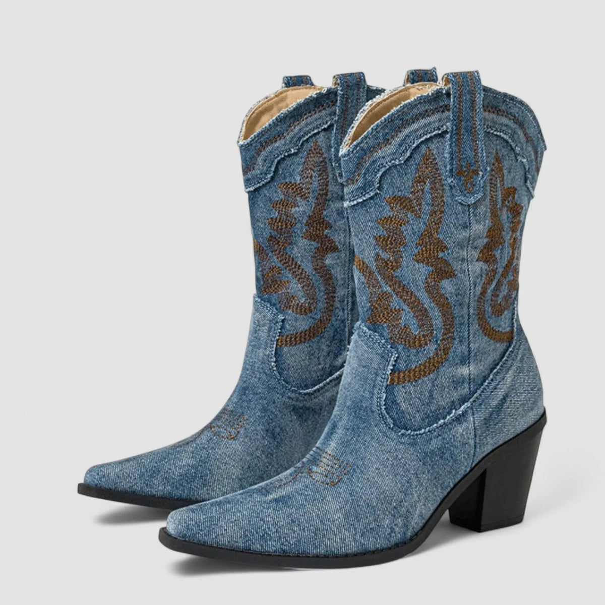 Selena | Denim Ankle Boots