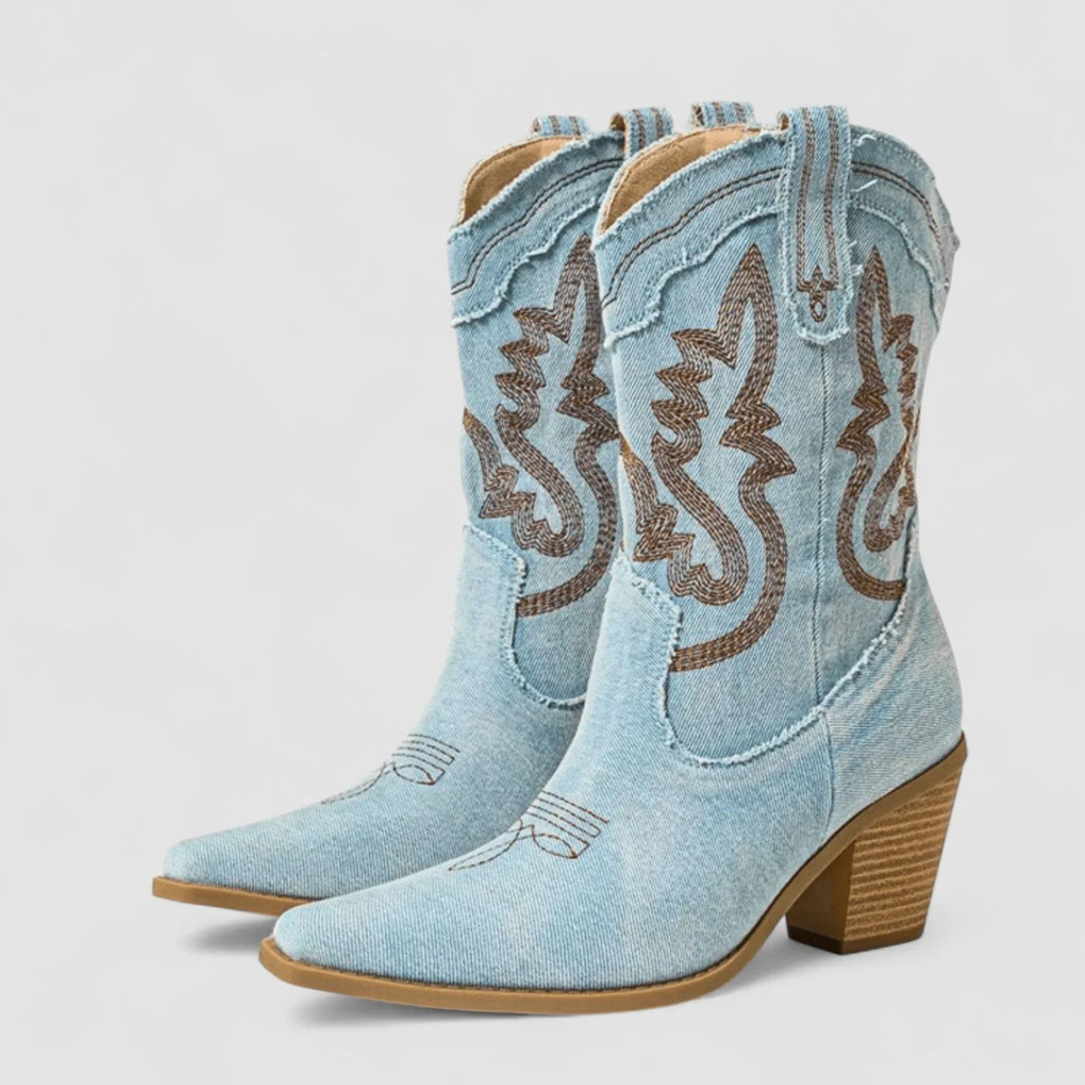Selena | Denim Ankle Boots