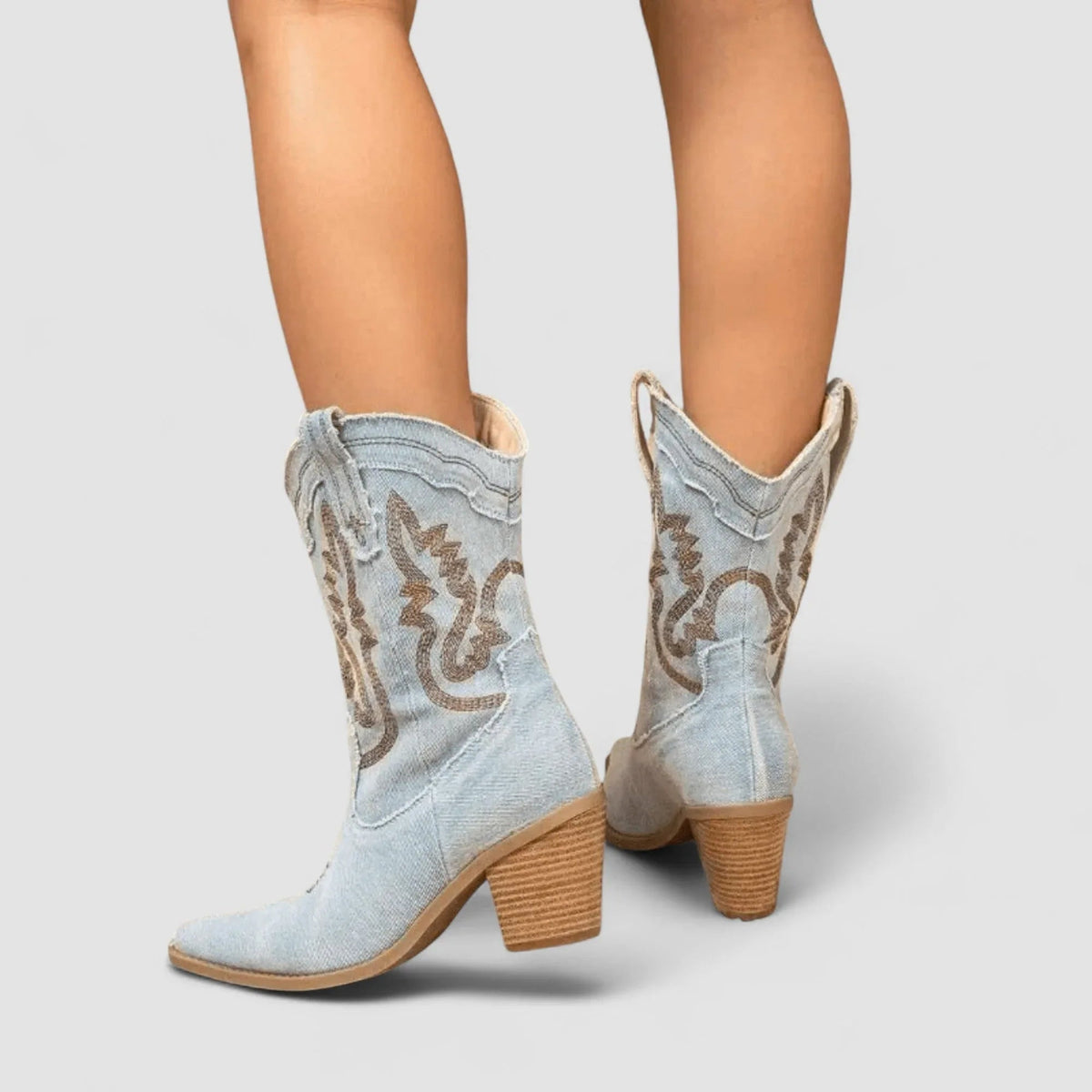 Selena | Denim Ankle Boots