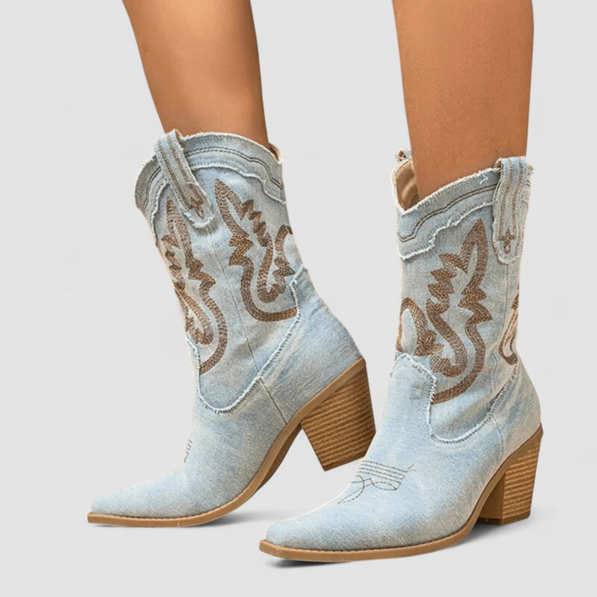 Selena | Denim Ankle Boots
