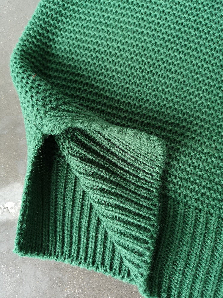 Turtleneck Autumn Winter Pullover Oversize Sweater