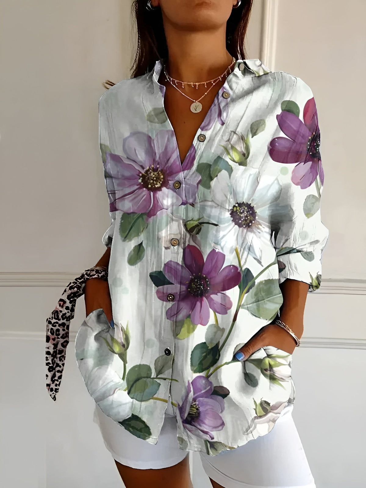 Effortless Elegance Button-Up Shirt