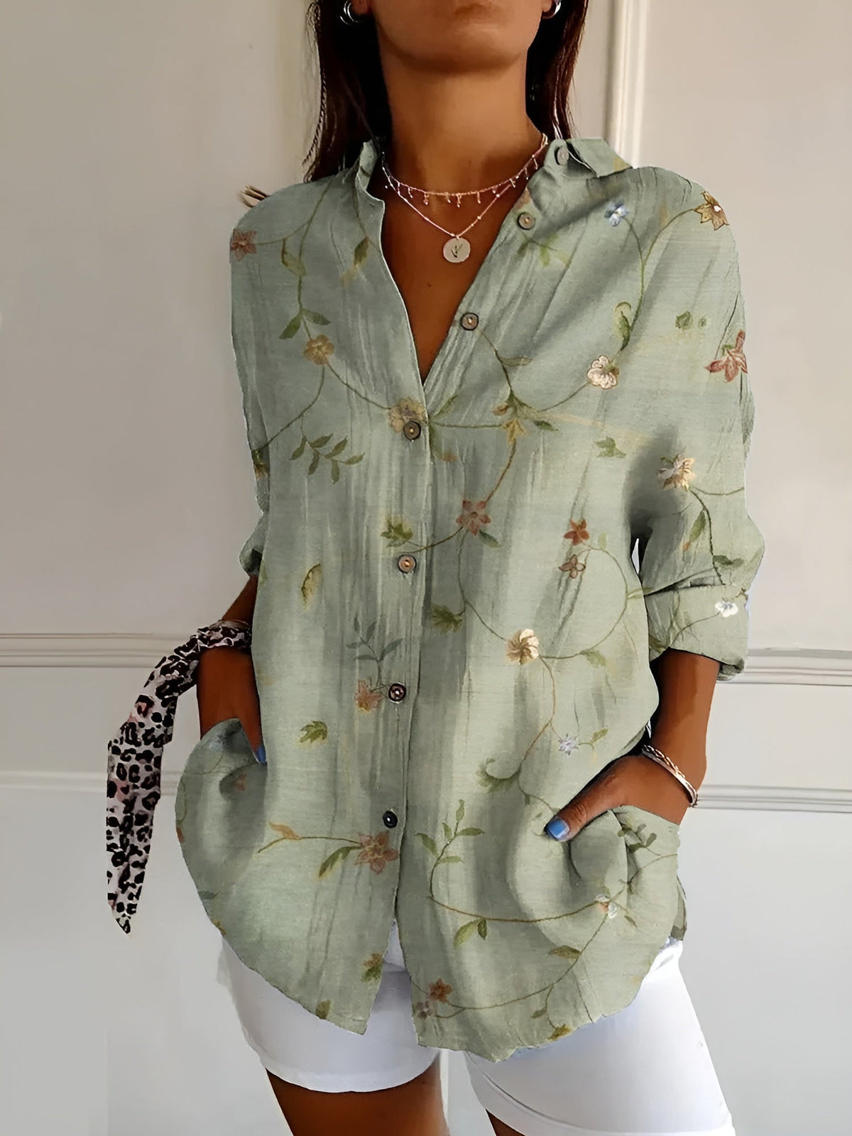 Effortless Elegance Button-Up Shirt