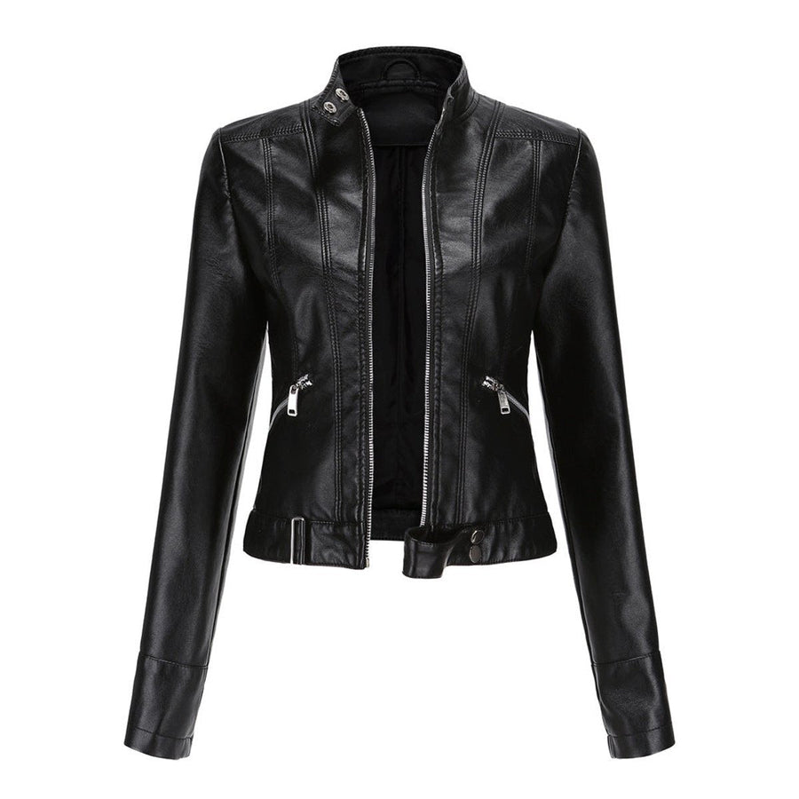 LUANA | Cropped Moto Jacket