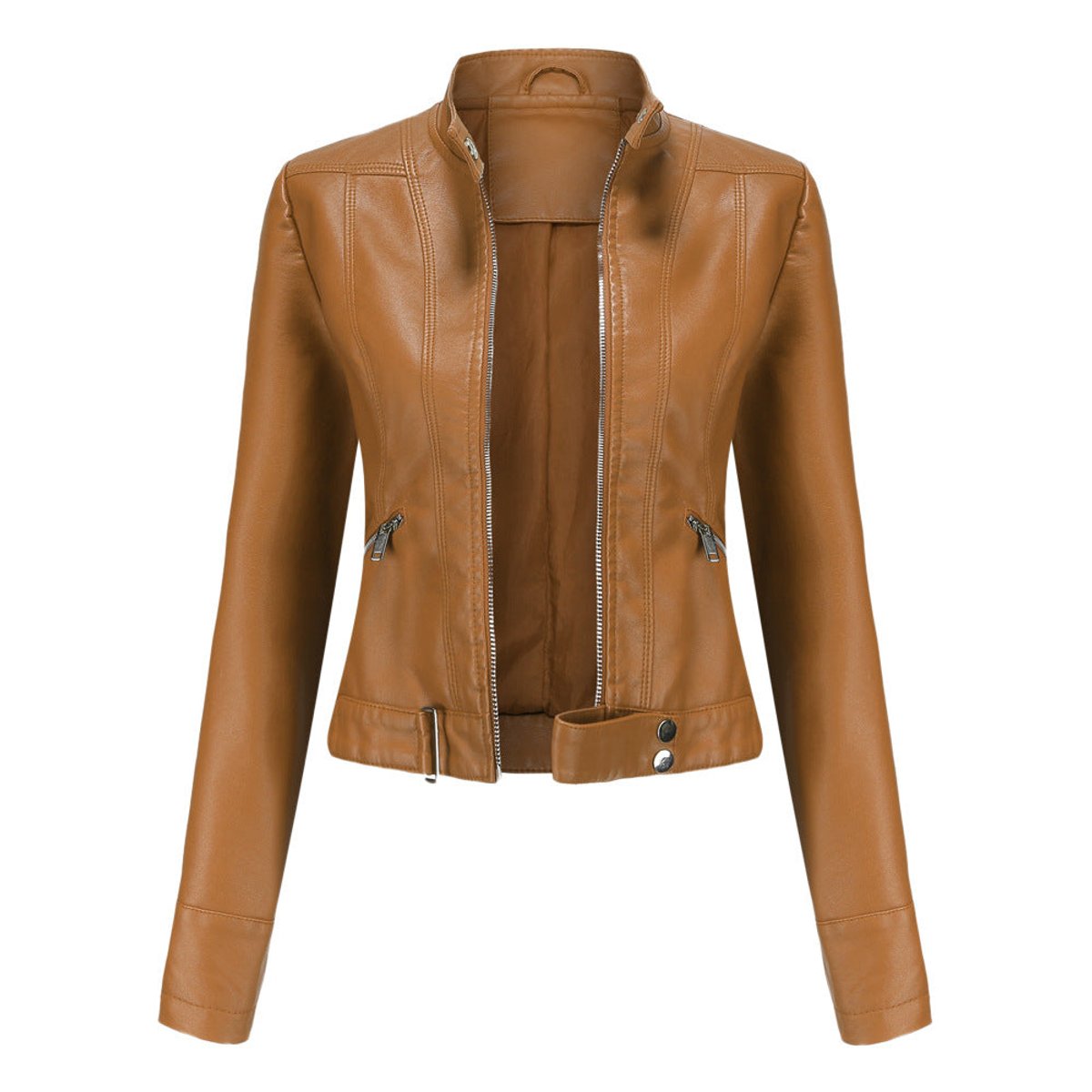 LUANA | Cropped Moto Jacket