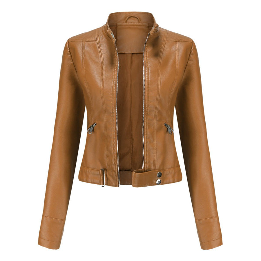 LUANA | Cropped Moto Jacket