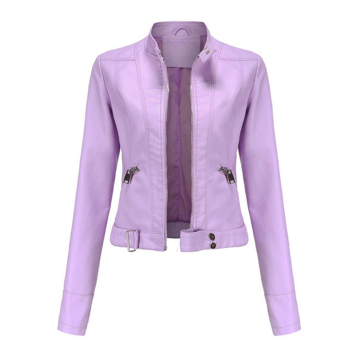 LUANA | Cropped Moto Jacket