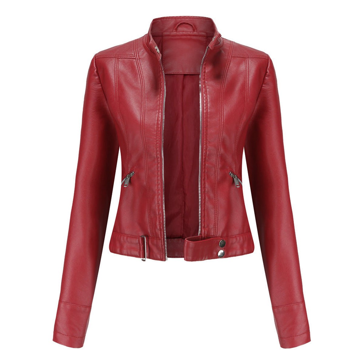 LUANA | Cropped Moto Jacket